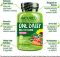 NATURELO One Daily Multivitamin for Women - Energy Support - Whole Food Supplement to Nourish Hair, Skin, Nails - Non-GMO - No Soy - Gluten Free - 120 Capsules | 8 Month Supply