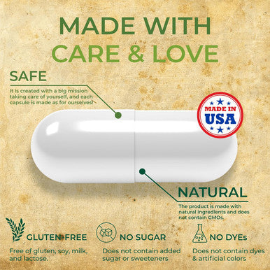Herbalicious Multi Collagen Peptides Capsules - Non-GMO & Gluten Type I II III V X Hydrolyzed Collagen Supplements with Vitamin C - Supports Healthy Hair Skin Nails & Joints - 120 Capsules