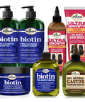 Difeel Biotin Ultra Growth Beauty Bomb for Hair Growth 7-Piece Set