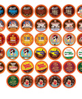 Two Rivers Coffee Flavored Coffee Pods Compatible with Keurig K Cup Brewers, Assorted Variety Pack Flavored Coffee, 40 Count