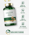 Carlyle Castor Oil 750mg | 200 Softgels | Traditional Herb | Non-GMO Gluten Supplement