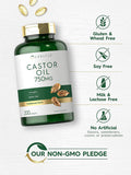 Carlyle Castor Oil 750mg | 200 Softgels | Traditional Herb | Non-GMO Gluten Supplement