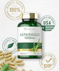 Carlyle Asparagus Supplement | 1600mg | 250 Powder Capsules | Non-GMO and Gluten Formula | High Potency Traditional Herb Extract