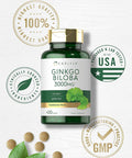 Carlyle Ginkgo Biloba 3000mg | 400 Tablets | Non-GMO Gluten Herbal Supplement