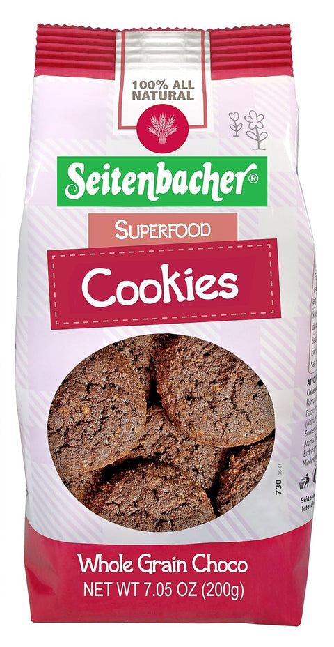 Seitenbacher Superfood Cookies, Cinnamon, 7.05 oz (Pack of 8)