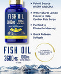 Carlyle Fish Oil 3600mg | 1080mg Omega 3 | 120 Count | Non-GMO and Gluten Supplement