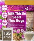 FreshDrinkUS, Premium 75 Mulberry Leaf Tea Bags, 100% Natural & Pure from Mulberry Leaves. Loose Leaf Herbal Tea. Made with Natural Material Tea Bags. No Sugar, No Caffeine, No Gluten, Vegan.