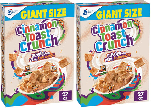 Cinnamon Toast Crunch Breakfast Cereal Cup, Single Serve Cereal, 2 oz (Pack of 12)