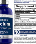 Calcium With Vitamin D3 | K2 D3 Vitamin Supplement | Bone And Joint Double Pack Bundle | By Horbaach