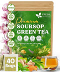FreshDrinkUS, Premium 75 Mulberry Leaf Tea Bags, 100% Natural & Pure from Mulberry Leaves. Loose Leaf Herbal Tea. Made with Natural Material Tea Bags. No Sugar, No Caffeine, No Gluten, Vegan.