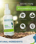 Natural Mint Shoe Deodorizer, Foot Deodorant Spray. Fights Odor, Stink Caused by Bacteria. Spray Freshens Better Than Messy Powders, Antiperspirants, Insoles, Sneaker Balls. Use on Feet or Shoes.