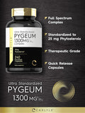 Carlyle Pygeum Standardized 1300mg | 240 Capsules | Non-GMO Gluten | Africanum Bark Extract Supplement