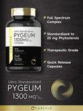 Pygeum Standardized 1300Mg | 240 Capsules | Non-Gmo, Gluten Free | Pygeum Africanum Bark Extract Supplement | By Carlyle