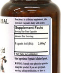 Barlowe's Herbal Elixirs D-Aspartic Acid - 60 600mg VegiCaps - Stearate Free, Glass Bottle!