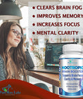 YUMMYVITE Nootropic Brain Booster - Memory & Brain Support Supplement With Ginkgo Biloba, Bacopa Monnieri - 30 Capsules