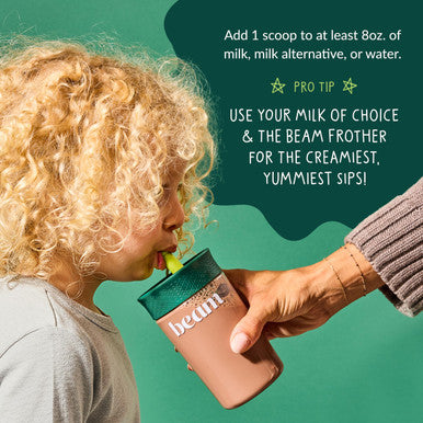 Beam Kids Multivitamin Powder Kids Vitamins with Greens Probiotic & Prebiotic Immune Support for Children & Toddlers No Artificial Sweeteners for Picky Eaters 20 Servings Chocolate Flavor