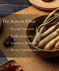 ILHWA Pure Concentrated Red Ginseng Extract 1.76oz x 3 pc 100 Korean Panax Root 50000mg. 6 Years Grown Tea