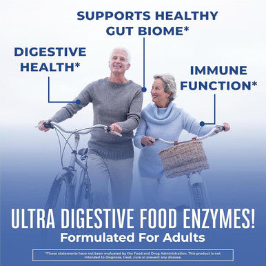 Maryruth Organics Ultra Digestive Enzymes Capsules | Up to 2 Month Supply | Supplement for Gut Health Support | Digestion & Immune Support with Amylase | Lipase & Lactase | Vegan | 60 Count