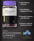 Carlyle Multivitamin Gummies for Men | 30 Count | Natural Blueberry Flavor | Plus B12, D3, and Zinc | Vegetarian Vitamin Supplement