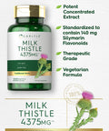 Carlyle Milk Thistle Supplement | 4375Mg | 200 Capsules | High Potency Extract | Vegetarian, Non-Gmo, Gluten Free