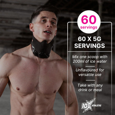 10X Athletic Creatine Unflavoured 300g 60 Servings