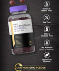 Men'S Multivitamin Gummies | 90 Count | Natural Blueberry Flavor | Vitamin C, D3 And Zinc | Vegetarian, Non-Gmo, Gluten Free Supp