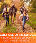 Metamucil, Daily Psyllium Husk Powder Supplement, 3-In-1 Fiber For Digestive Health, Plant Based Fiber, 300Ct Capsules