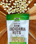 NOW Foods, Raw Macadamia Nuts, Unsalted, Good Source of Fiber, Non-GMO Project Verified, 8-Ounce (Packaging May Vary)
