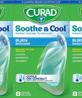 Curad Soothe and Cool Clear Gel Bandages 8 Count (Pack of 3)