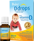 Baby Ddrops 400 IU 90 Drops - Daily Vitamin D3 Drops Supplement for Infants