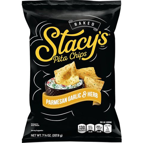 Stacy's Cinnamon Sugar Flavored Pita Chips, 7.33 Ounce (Pack of 12)