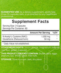 Deal Supplement NAC Supplement (N-Acetyl Cysteine) 1000mg Per Serving with Reduced Glutathione 240 Capsules Antioxidant Support for Immune Health Lung & Liver Function