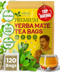FreshDrinkUS, Premium 120 Mulberry Leaf Tea Bags, 100% Natural & Pure from Mulberry Leaves. Loose Leaf Herbal Tea. Made with Natural Material Tea Bags. No Sugar, No Caffeine, No Gluten, Vegan.