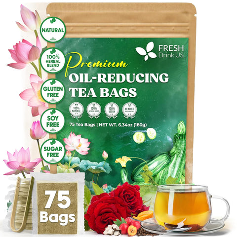 FreshDrinkUS, Premium 120 Mulberry Leaf Tea Bags, 100% Natural & Pure from Mulberry Leaves. Loose Leaf Herbal Tea. Made with Natural Material Tea Bags. No Sugar, No Caffeine, No Gluten, Vegan.