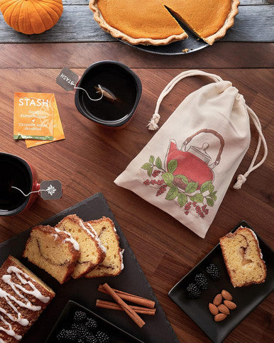 Gardenika Tea Sampler - Herbal and Caffeinated - Assorted Variety Pack Set - 50 Teabags 50 Different Flavors in Cotton Pouch