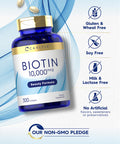 Carlyle Biotin 10000Mcg | 300 Softgels | Max Strength | Non-Gmo, Gluten Free Supplement