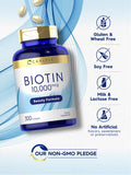 Carlyle Biotin 10000Mcg | 300 Softgels | Max Strength | Non-Gmo, Gluten Free Supplement