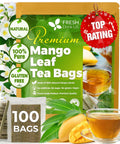 FreshDrinkUS, Premium 75 Mulberry Leaf Tea Bags, 100% Natural & Pure from Mulberry Leaves. Loose Leaf Herbal Tea. Made with Natural Material Tea Bags. No Sugar, No Caffeine, No Gluten, Vegan.