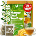 FreshDrinkUS, Premium 75 Mulberry Leaf Tea Bags, 100% Natural & Pure from Mulberry Leaves. Loose Leaf Herbal Tea. Made with Natural Material Tea Bags. No Sugar, No Caffeine, No Gluten, Vegan.