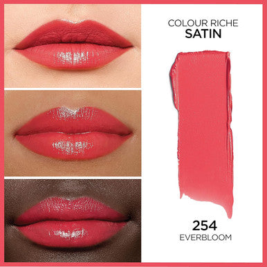 L'Oreal Paris Colour Riche Original Creamy Hydrating Satin Lipstick With Argan Oil And Vitamin E Everbloom 1 Count