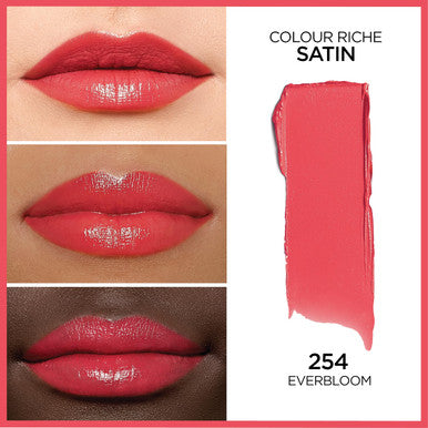 L'Oreal Paris L OrEal Colour Riche Original Creamy Hydrating Satin Lipstick With Argan Oil And Vitamin E Everbloom 1 Count
