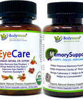 EyeCare MemorySupport Bundle Effective Pair Organic Plant-Based All-Natural US Made Dietary Supplements