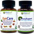 EyeCare MemorySupport Bundle Effective Pair Organic Plant-Based All-Natural US Made Dietary Supplements
