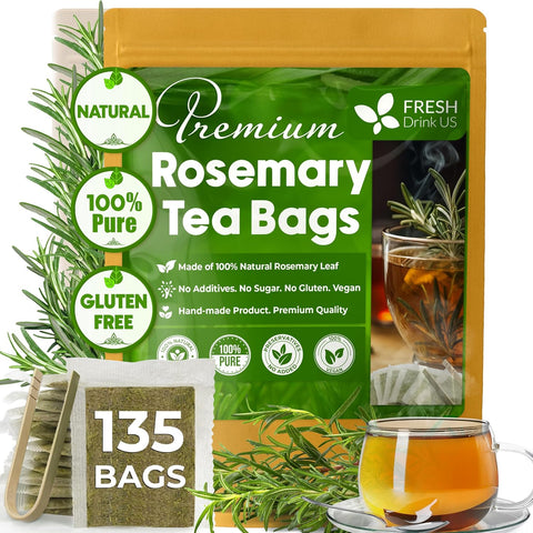 FreshDrinkUS, Premium 120 Mulberry Leaf Tea Bags, 100% Natural & Pure from Mulberry Leaves. Loose Leaf Herbal Tea. Made with Natural Material Tea Bags. No Sugar, No Caffeine, No Gluten, Vegan.