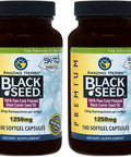 Amazing Herbs Black Seed Oil Pills 1250Mg, 100 Softgel Capsules (Pack Of 2)