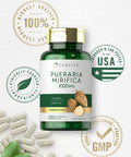 Pueraria Mirifica Capsules 1000Mg 120 Capsules Non-Gmo and Gluten Free By Carlyle