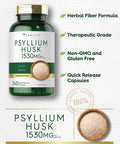 Carlyle Psyllium Husk Capsules | 1530mg | 240 Caps | High Potency Fiber Supplement | Non-GMO, Gluten Free