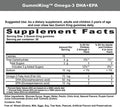 Gummi King DHA Omega3 Supplement Lemon/Orange/Strawberry 60 Count