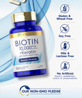Carlyle Biotin 10000Mcg | 150 Capsules | Beauty Formula With Keratin | Non-Gmo, Gluten Free Supplement