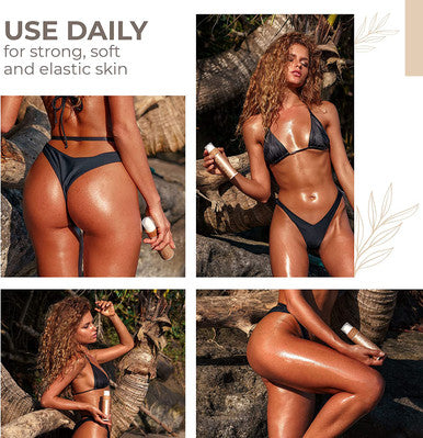 COCOSOLIS Aloha Tan Accelerator- Tanning Lotion with Vitamin E, Bio Oil Body Lotion for Natural Tan (110 ml)